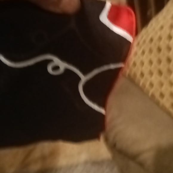 FINAL PRICE NWOT Iguana red/black/white assymetrical patterned design dress S/M - Picture 9 of 14